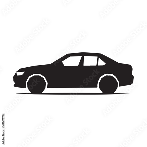 Sports car vector illustration isolated white background