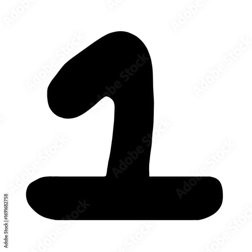 black number 1