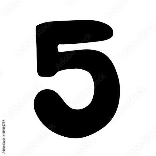font aluminum foil texture numeric 5