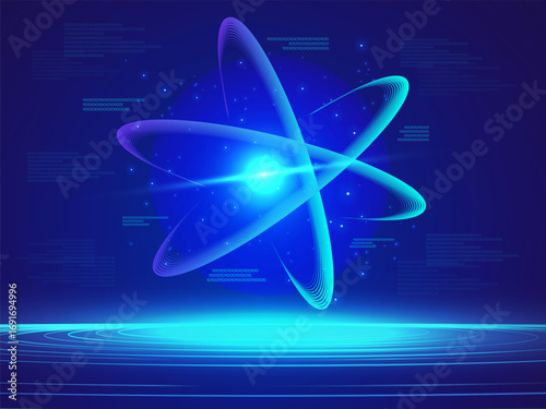Artificial intelligence with Futuristic digital Sphere and Lines Network Connection Big Data blue light effect on dark blue background vector design concept. AI technology for advance technology, web.