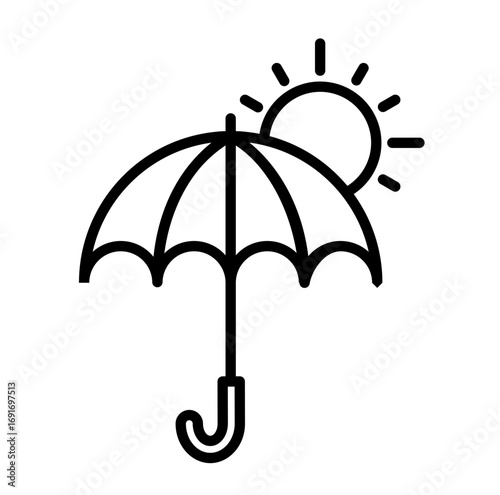 umbrella isolated on white background