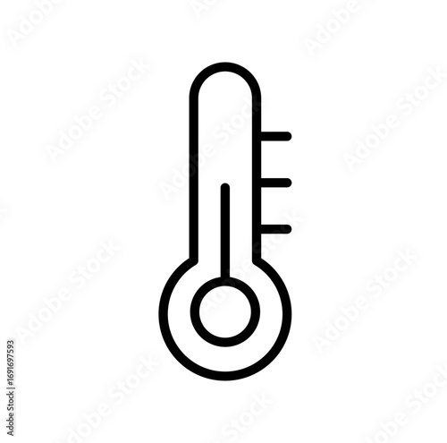thermometer medium temperature icon vector illustration