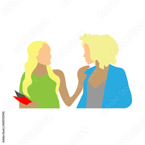 Friends Vector Flat Icon Design