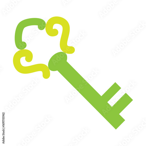 Key Vector Flat Icon Design
