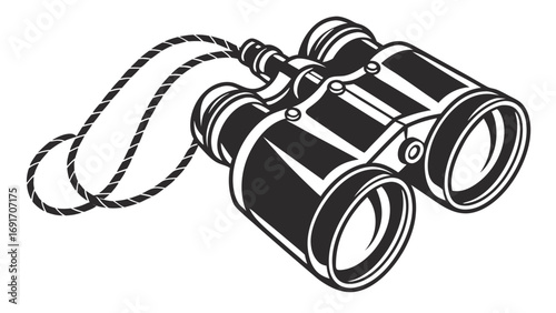 Binoculars with Rope optical instrument viewing