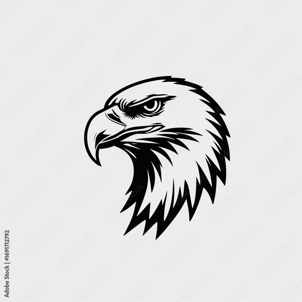 Obraz premium vector head of an eagle