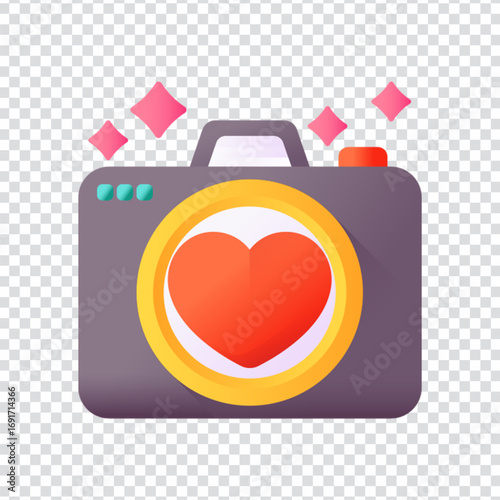 Compact Camera Symbol for Casual Photography