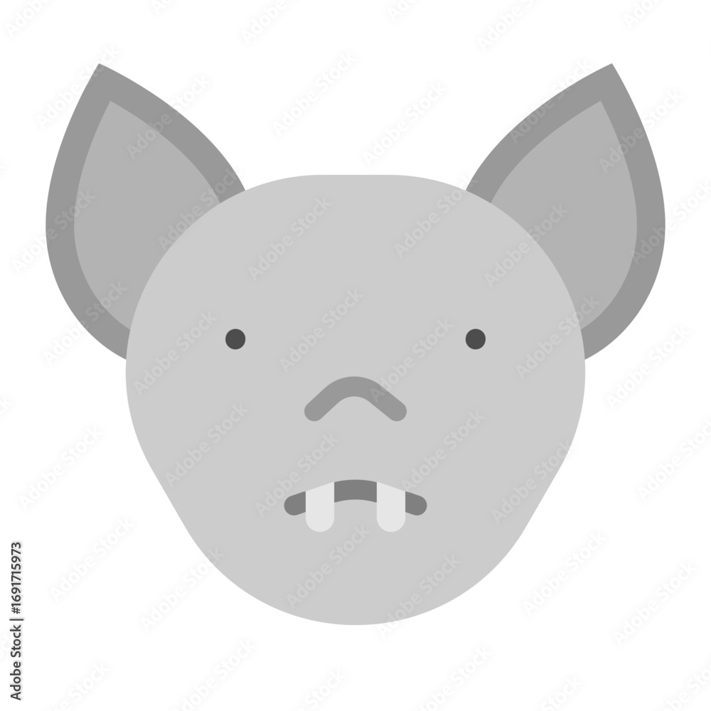 Naklejka premium Bat Vector Flat Icon Design