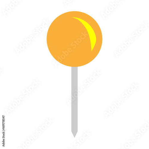 Pin Vector Flat Icon Design