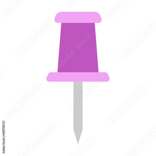 Push Pin Vector Flat Icon Design