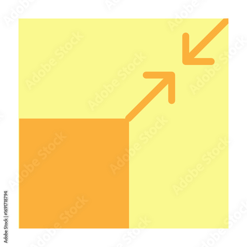 Size Edit Vector Flat Icon Design