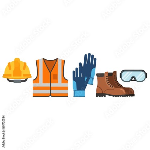 This comprehensive collection of essential personal protective equipment ensures worker safety and compliance in hazardous industrial and construction environments.