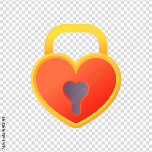 Key Lock Icon for Access Control