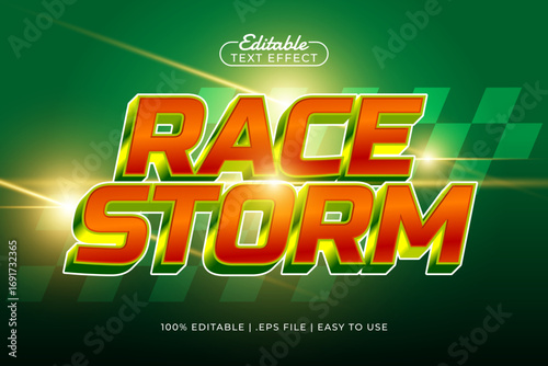 race storm editable text effect