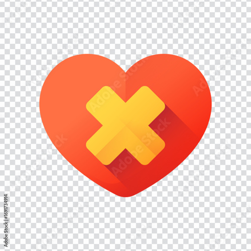 Wounded Heart Icon for Emotional Pain