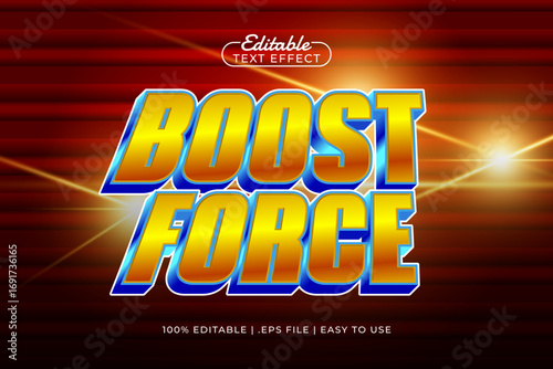 boost force editable text effect