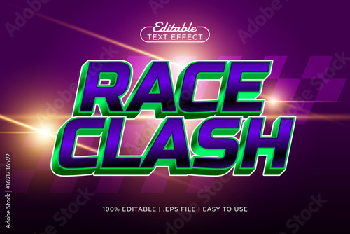 race clash editable text effect