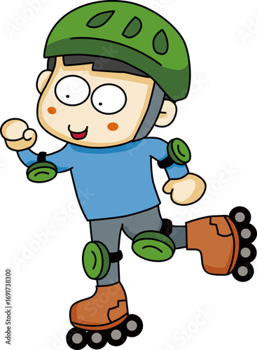 Inline Skater Illustration
