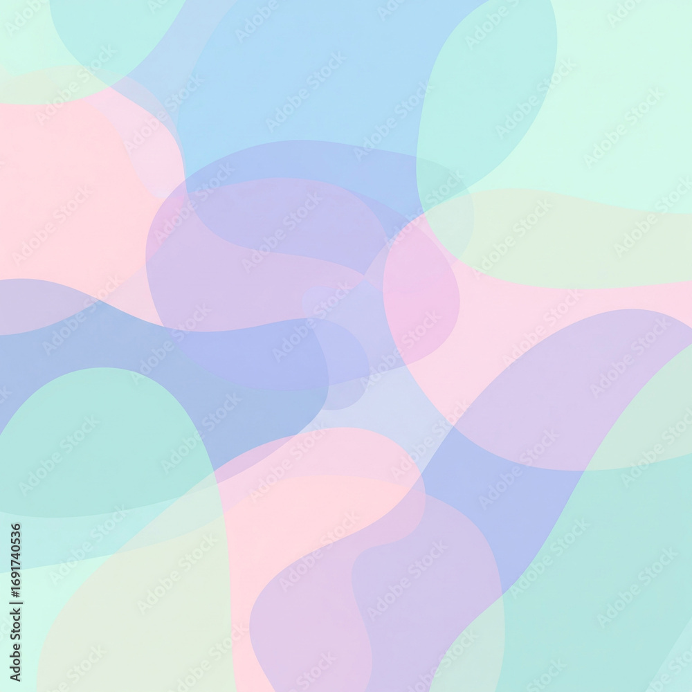 Fototapeta premium organic shape background with pastel tones