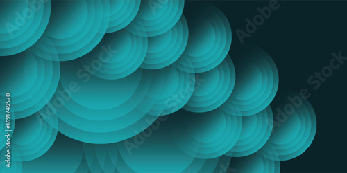 Dark blue abstract background with glowing curve Shiny blue gradient geometric element simple art modern nice