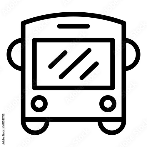 Subway Train Line Icon of Public Transportation Icon Set