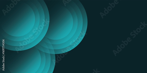 Dark blue abstract background with glowing curve Shiny blue gradient geometric element simple