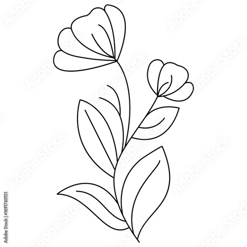 Mandala garden of endless petals coloring book page