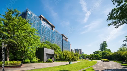 On July 23, 2024, the urban landscape was captured in Qianjiang New Town, Hangzhou City, Zhejiang Province, China.