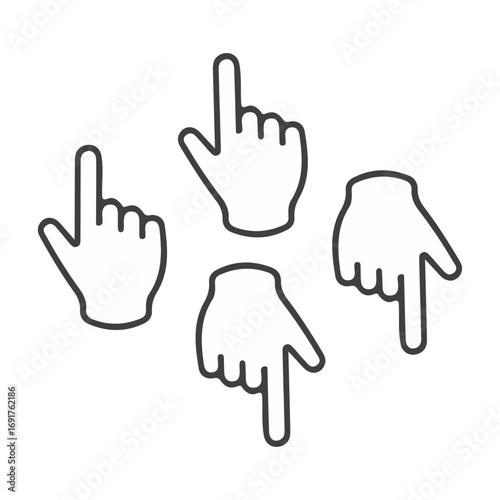Vector hands together forming a heart, a symbol of help, unity, and a collaborative team concept