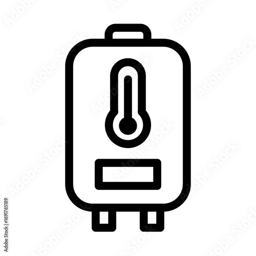 Water Heater Line Icon of Plumbing and HVAC Icon Set