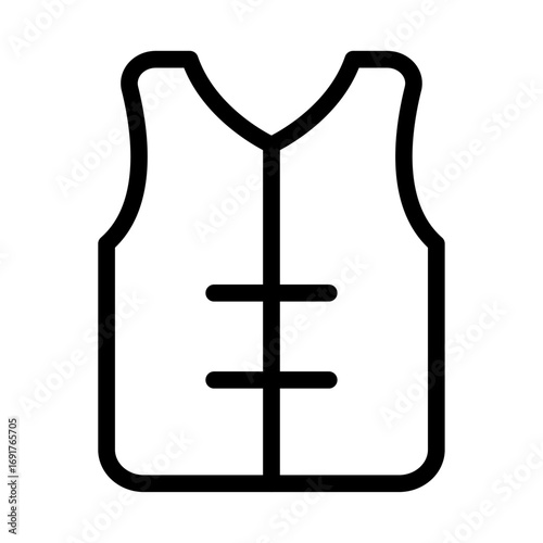 Life Vest Line Icon of Kayaking and Canoeing Icon Set