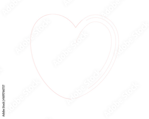 Red and black heart icon painted with a rough brush stroke. Hand-drawn grunge love symbol. Vector design element for concepts of passion, pain, duality, and heartbreak.