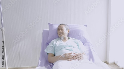 The doctor is asking about the condition of a patient who has just recovered from an illness.