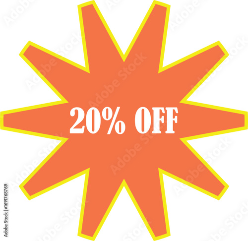 This best choice vector illustration features a bold comic-style sale sign with a starburst symbol and a discount tag. Black Friday Sale. 