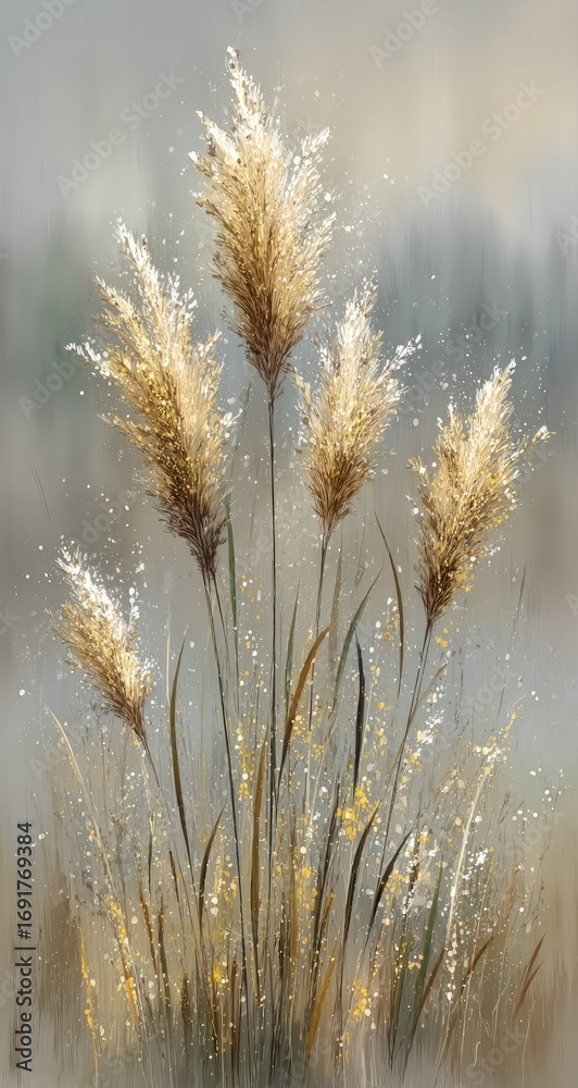 Fototapeta premium Dry Reeds in Autumn