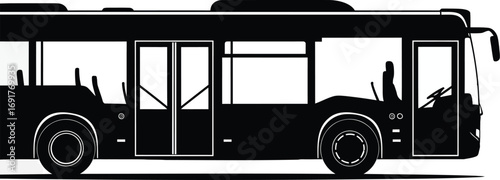 Modern forklift silhouette ready for industrial logistics and warehouse operations