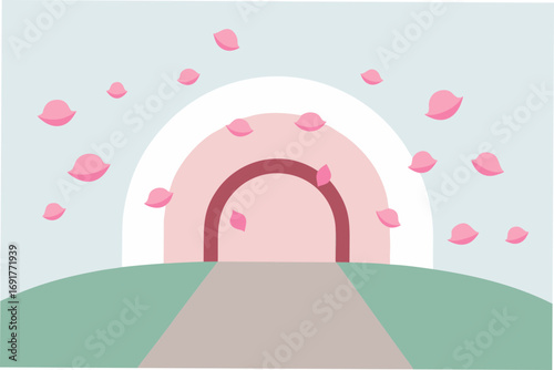 arch in the garden