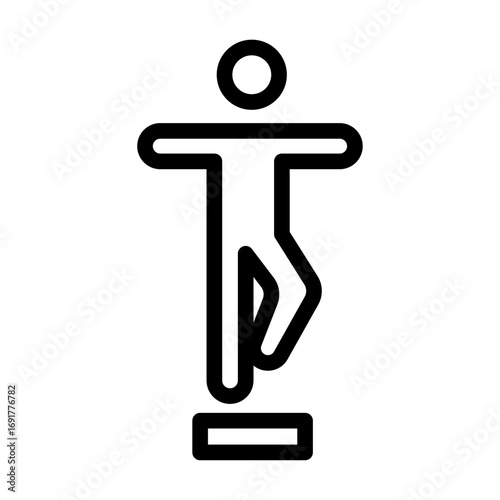 Balance Beam Line Icon of Gymnastics Icon Set
