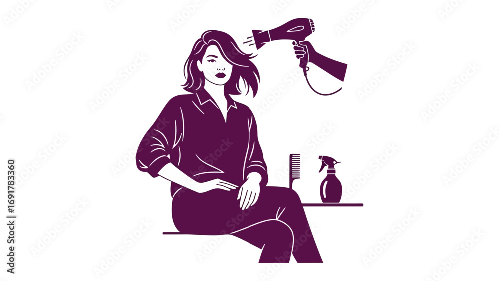 Obraz premium Two women in spa attire with towels on their heads holding hands over a table with skincare products and bottles for a relaxing beauty treatment