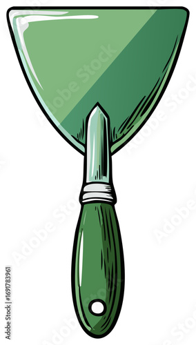 Green Garden Trowel Hand Tool for Planting and Weeding Flowers, Vegetables, and Small Plants
