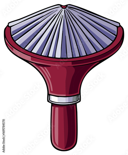 Vector illustration of a stylized kitchen whisk utensil