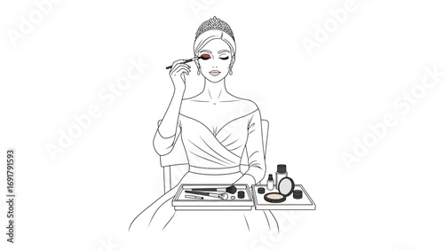 Aesthetician applying nail polish to a client s toenails during a relaxing pedicure in a spa setting with a therapist holding beauty products