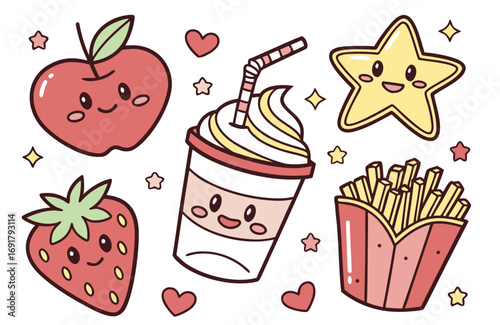 set of strawberry jam