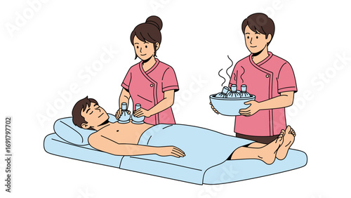 Two women practicing self care and wellness at home enjoying a peaceful moment of relaxation and meditation with plants and beauty products