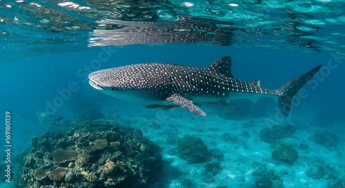 Whale shark underwater