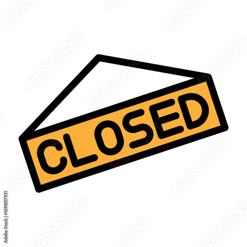 Closed Vector Filled Icon Design