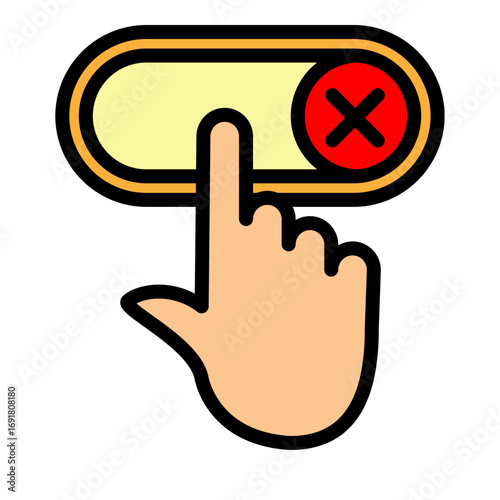 Close Vector Filled Icon Design