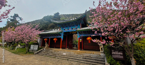 Chinese pavilion in the park