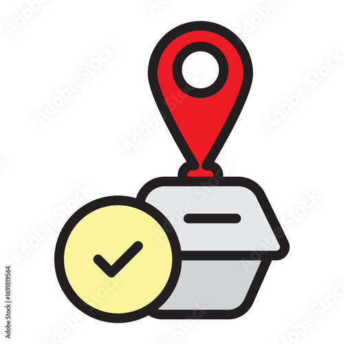 Tamper Evident Vector Filled Icon Design