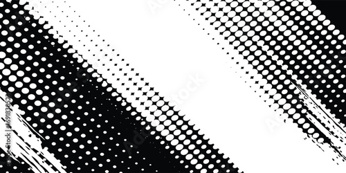 Halftone gradient. Dotted gradient, smooth dots spraying and halftones  Dots pop art comics sport style modern vector background best seller